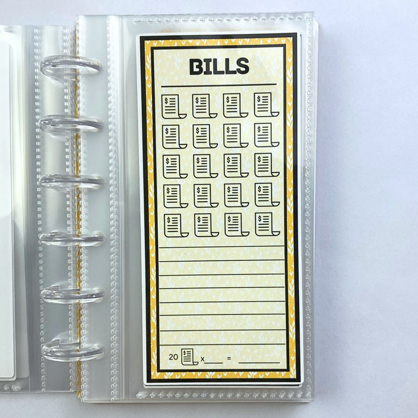 Be Happy | One Month Ahead Bills & Savings Binder | Physical Shipped Item