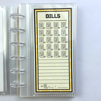 Be Happy | One Month Ahead Bills & Savings Binder | Physical Shipped Item