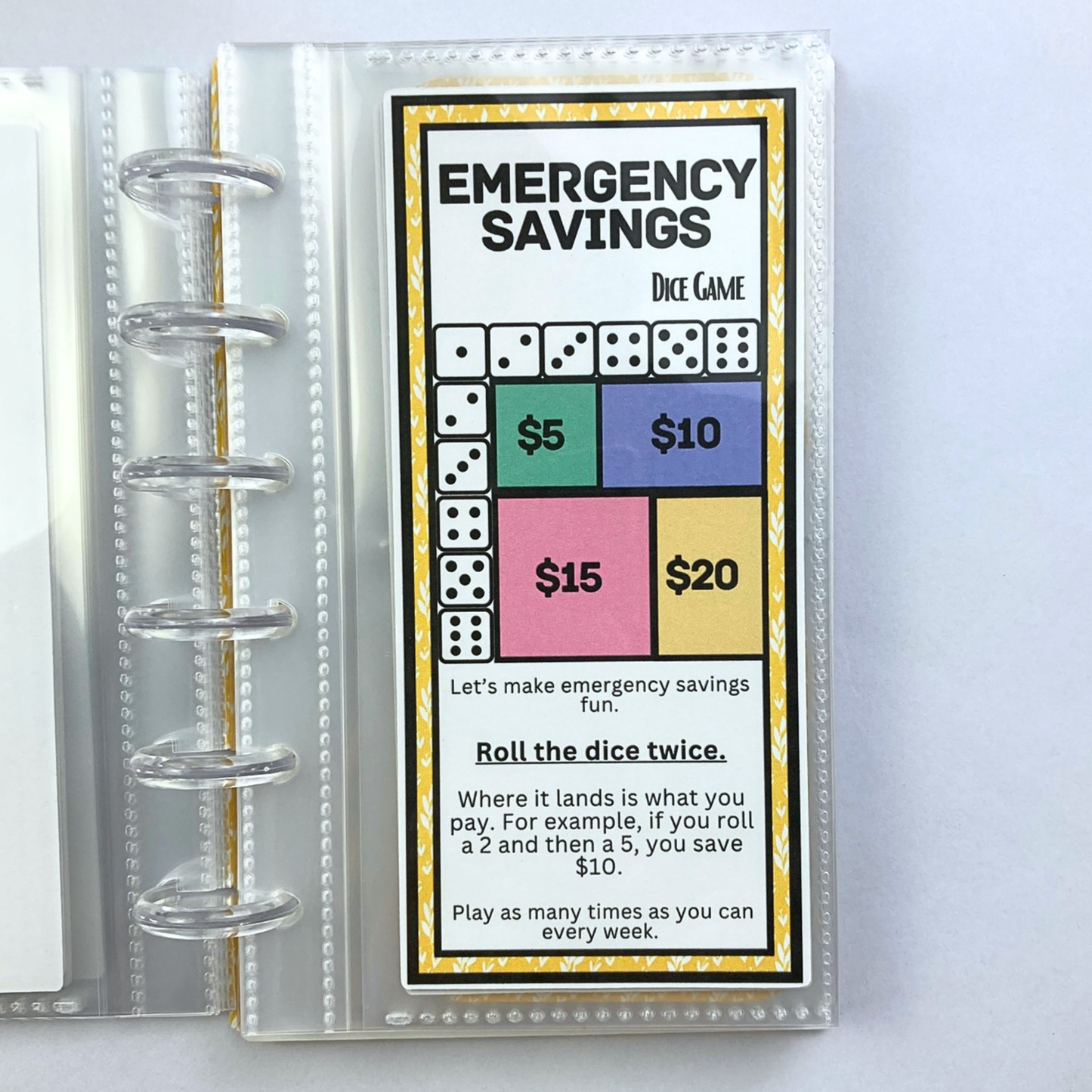 Be Happy | One Month Ahead Bills & Savings Binder | Physical Shipped Item