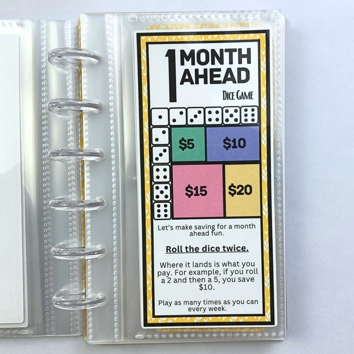 Be Happy | One Month Ahead Bills & Savings Binder | Physical Shipped Item