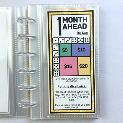 One Month Ahead Binder Be Happy Design | Month Ahead Bills Savings Binder | PDF PNG and STUDIO3 Files | Digital Download