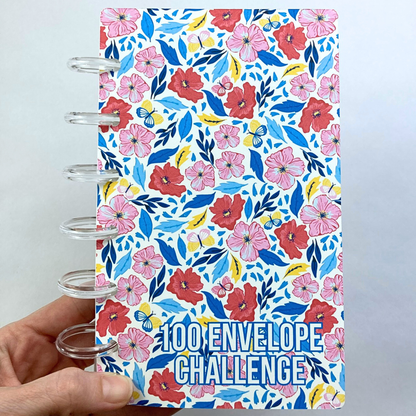 100 Envelope Savings Binder Be Happy Design | A6 Disc Binder | Cash Budgeting | Money Binder