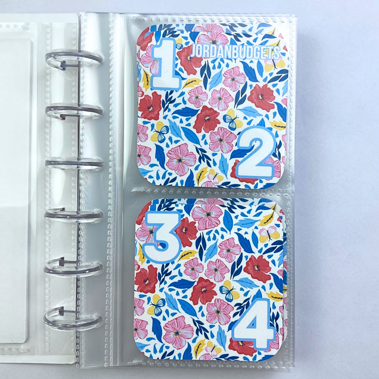 100 Envelope Savings Binder Be Happy Design | A6 Disc Binder | Cash Budgeting | Money Binder