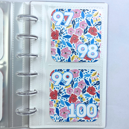100 Envelope Savings Binder Be Happy Design | A6 Disc Binder | Cash Budgeting | Money Binder