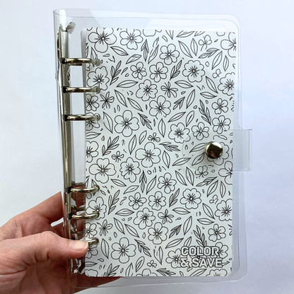 Be Happy Color and Save Savings Challenge Binder | Cash Budgeting | Money Binder