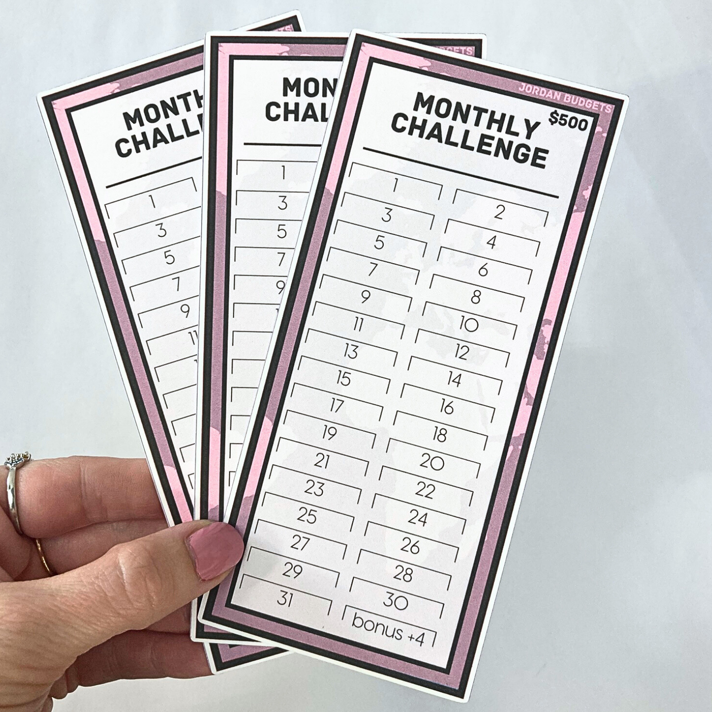 $500 Monthly Challenge Tracker | Navigate Design | Money Savings Challenge