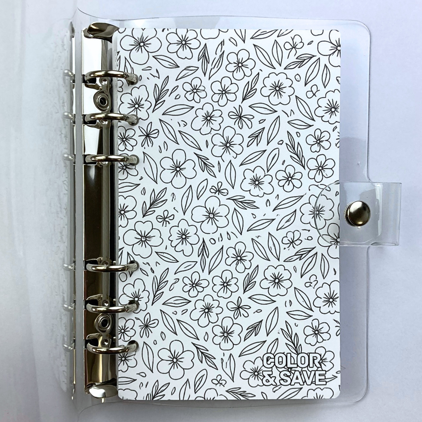 Be Happy Color and Save Savings Challenge Binder | Cash Budgeting | Money Binder
