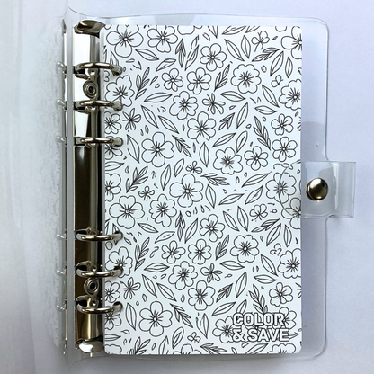 Be Happy Color and Save Savings Challenge Binder | Cash Budgeting | Money Binder