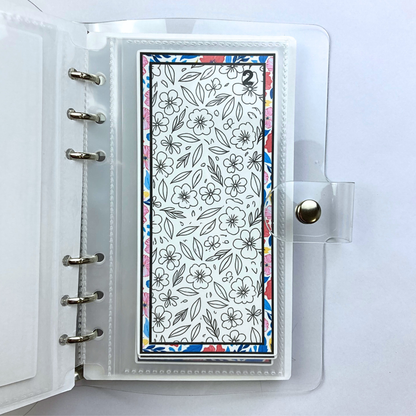 Be Happy Color and Save Savings Challenge Binder | Cash Budgeting | Money Binder