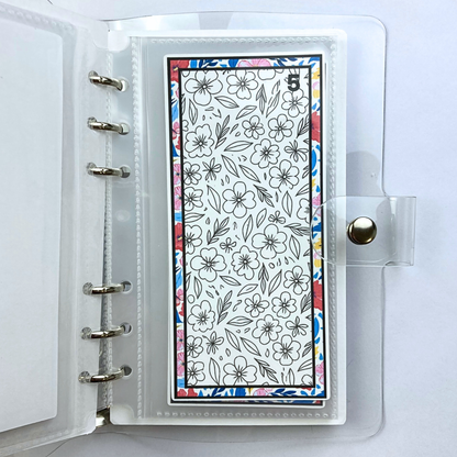 Be Happy Color and Save Savings Challenge Binder | Cash Budgeting | Money Binder