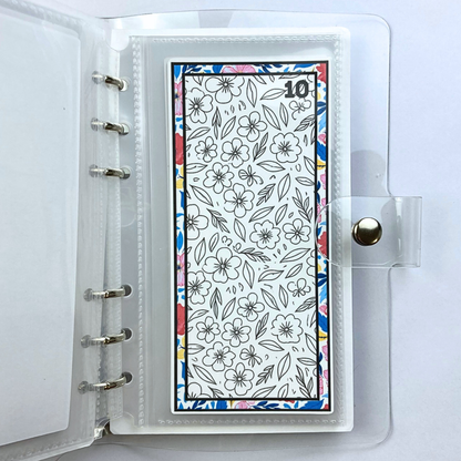 Be Happy Color and Save Savings Challenge Binder | Cash Budgeting | Money Binder | PDF & SVG Files | Digital Download