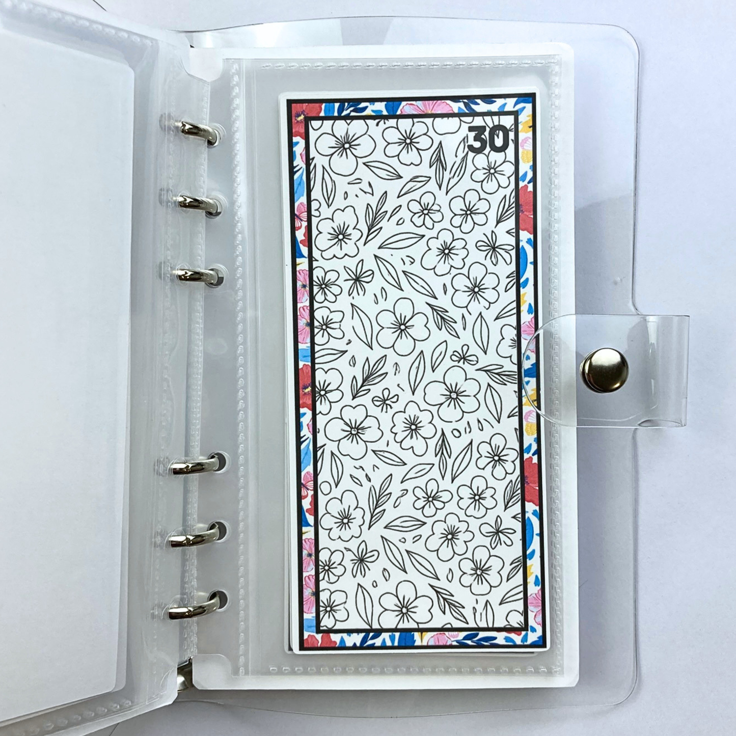 Be Happy Color and Save Savings Challenge Binder | Cash Budgeting | Money Binder