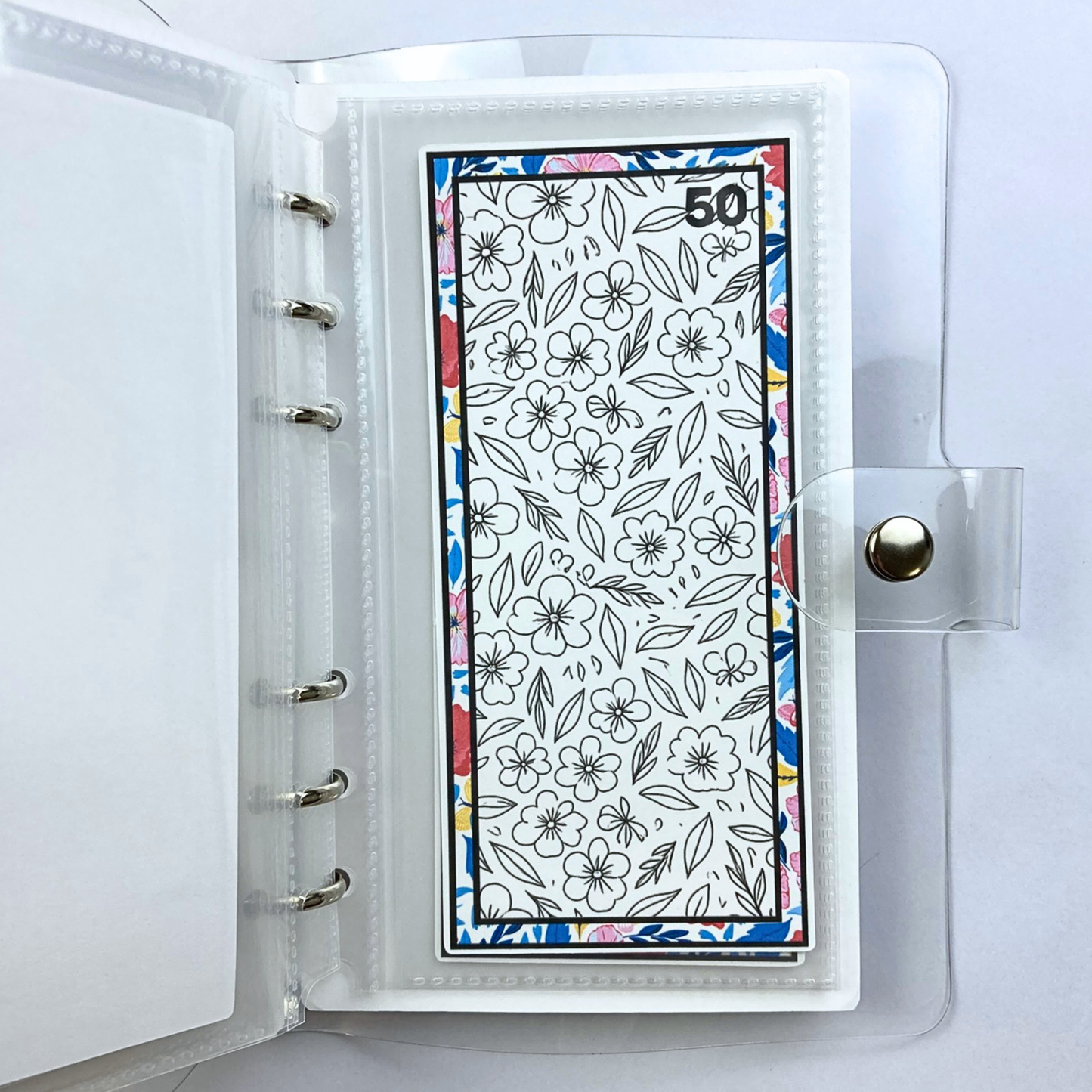 Be Happy Color and Save Savings Challenge Binder | Cash Budgeting | Money Binder