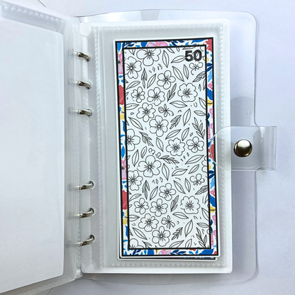 Be Happy Color and Save Savings Challenge Binder | Cash Budgeting | Money Binder