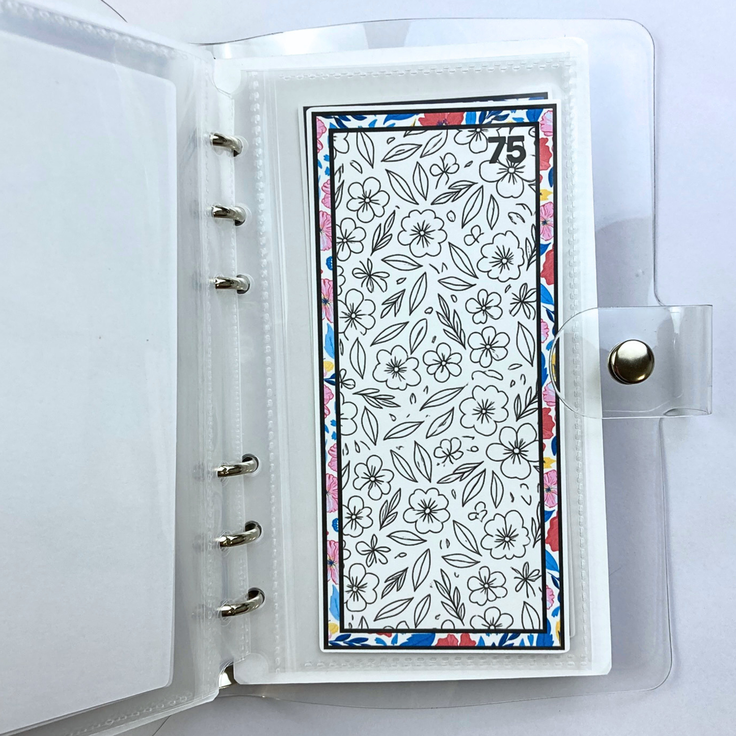 Be Happy Color and Save Savings Challenge Binder | Cash Budgeting | Money Binder