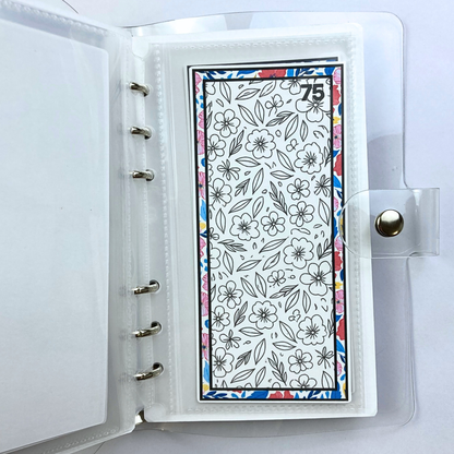 Be Happy Color and Save Savings Challenge Binder | Cash Budgeting | Money Binder