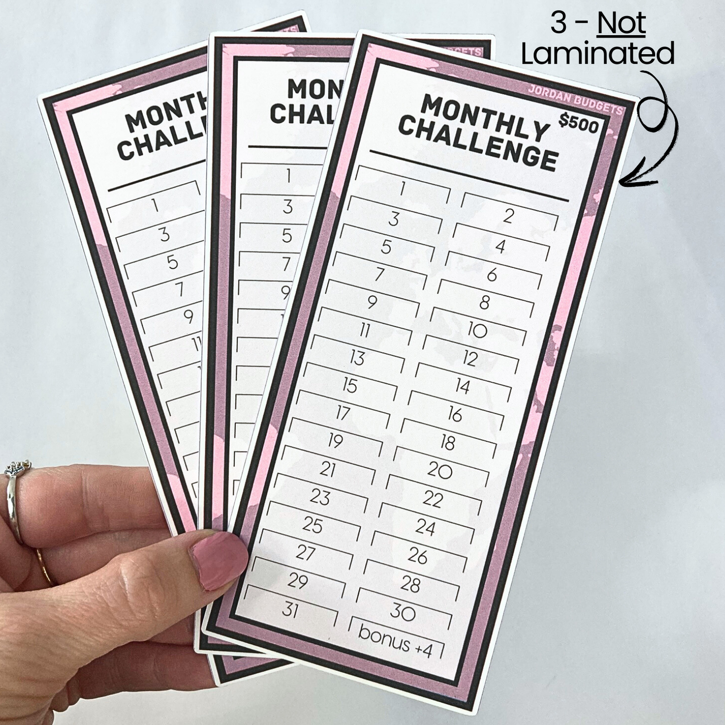 $500 Monthly Challenge Tracker | Navigate Design | Money Savings Challenge