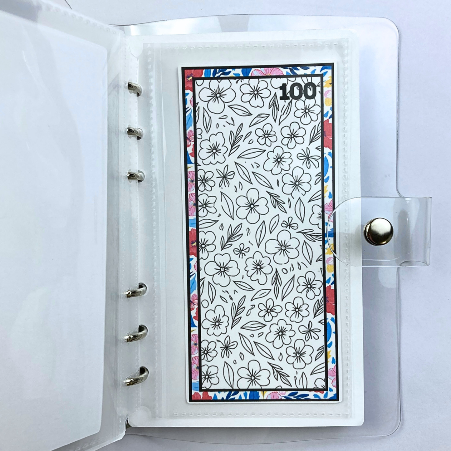 Be Happy Color and Save Savings Challenge Binder | Cash Budgeting | Money Binder
