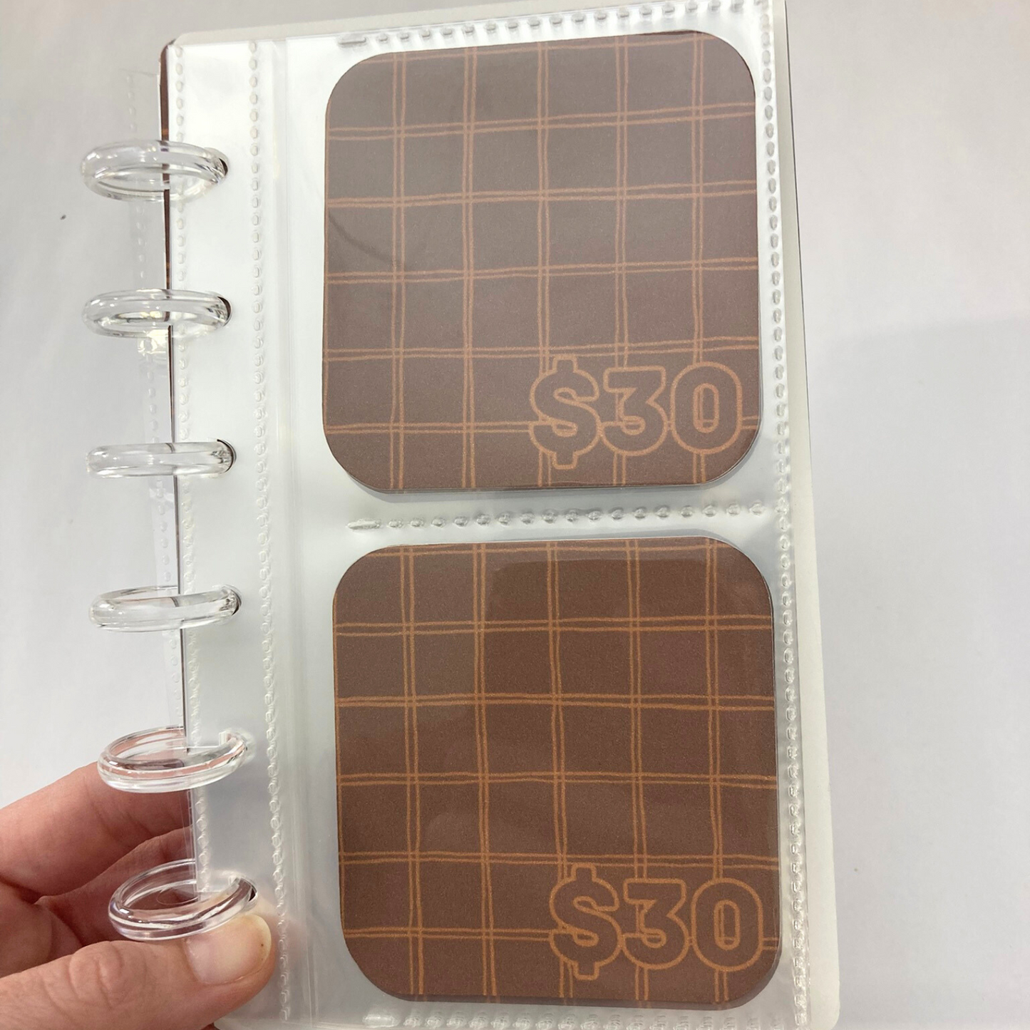 26 Week Savings Challenge Binder | $1,500 Savings | Cozy Plaid Design | A6 Disc Binder | Cash Budgeting | Money Binder