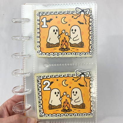 50 Envelope Savings Binder Campfire Design | A6 Disc Binder | Cash Budgeting | Money Binder