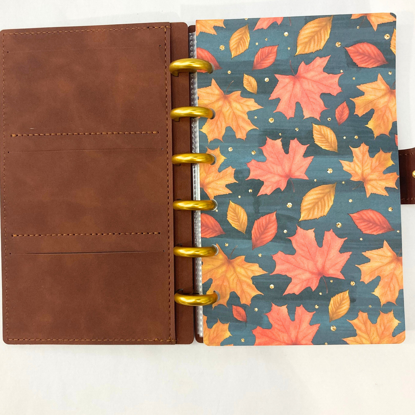 Cozy Harvest | September Design | Month Ahead Bills & Savings Binder | 12 Savings Challenges | Brown Binder