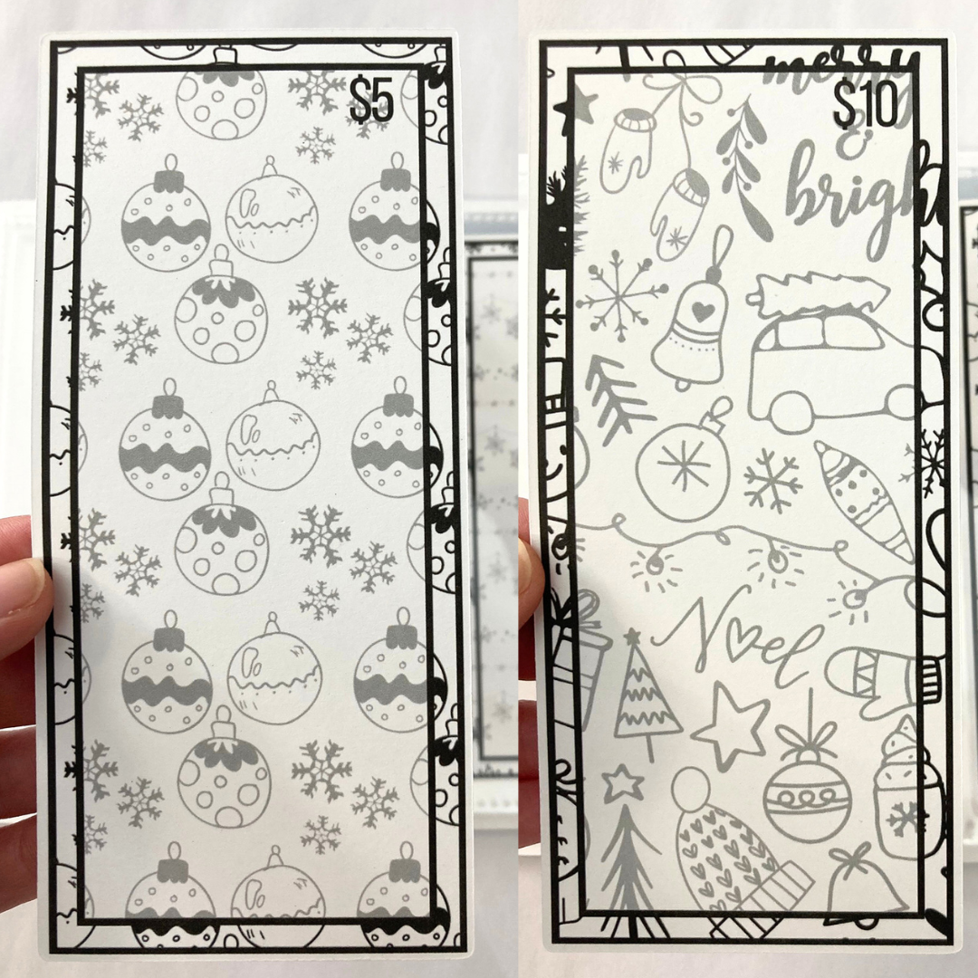 Holiday Color and Save Savings Challenge Binder | Cash Budgeting | Money Binder