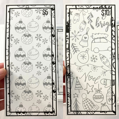 Holiday Color and Save Savings Challenge Binder | Cash Budgeting | Money Binder