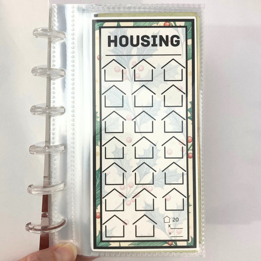 One Month Ahead Binder | Vintage Holly Design | Month Ahead Bills & Savings Binder | Physical Shipped Item | 1 Month