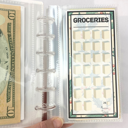 One Month Ahead Binder | Vintage Holly Design | Month Ahead Bills & Savings Binder | Physical Shipped Item | 1 Month