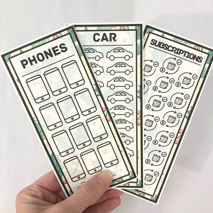 One Month Ahead Binder | Vintage Holly Design | Month Ahead Bills & Savings Binder | Physical Shipped Item | 1 Month