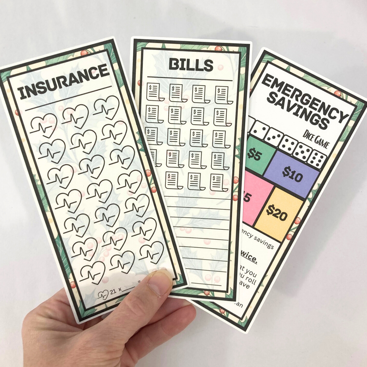 One Month Ahead Binder | Vintage Holly Design | Month Ahead Bills & Savings Binder | Physical Shipped Item | 1 Month