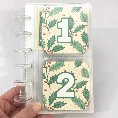 One Month Ahead Binder | Vintage Holly Design | Month Ahead Bills & Savings Binder | Physical Shipped Item | 1 Month