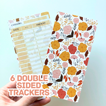 August Budget $20 Bundle Golden Petals | Savings Challenges & Cash Stuffing Supplies