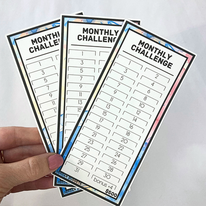$500 Monthly Challenge Tracker | Back to School Design | Money Savings Challenge