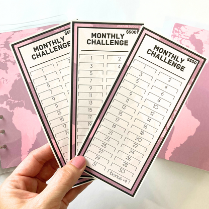 Navigate Design | Monthly Challenge Binder | Cash Budgeting | Money Binder | A6 Size | Disc or Ring Bound Binders
