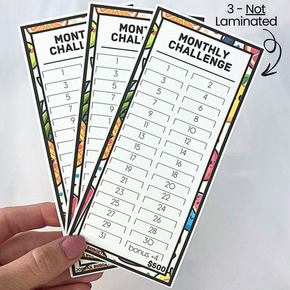 $500 Monthly Challenge Tracker | Summer Design | Money Savings Challenge
