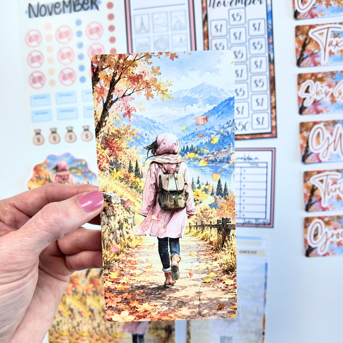 November Budget $20 Bundle Autumn Escapes | Savings Challenges & Cash Stuffing Supplies