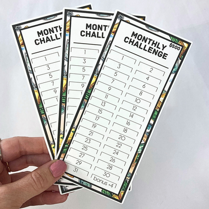$500 Monthly Challenge Tracker | Debt / Money  Design | Money Savings Challenge