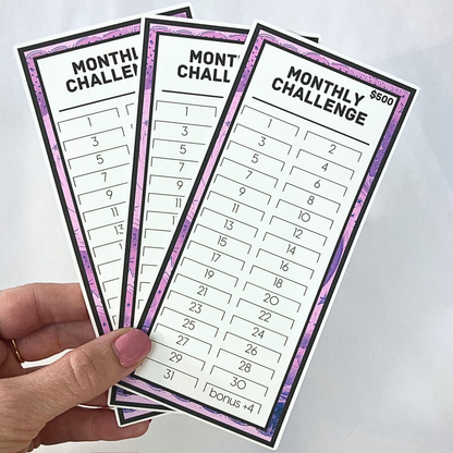 $500 Monthly Challenge Tracker | Celestial Design | Money Savings Challenge