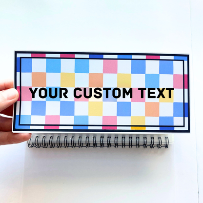 Summer Squares CUSTOM Savings Binder | Cash Money Organizer for Your Custom Categories