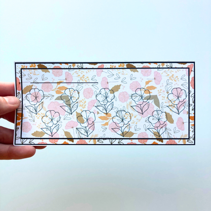 August Budget $20 Bundle Golden Petals | Savings Challenges & Cash Stuffing Supplies