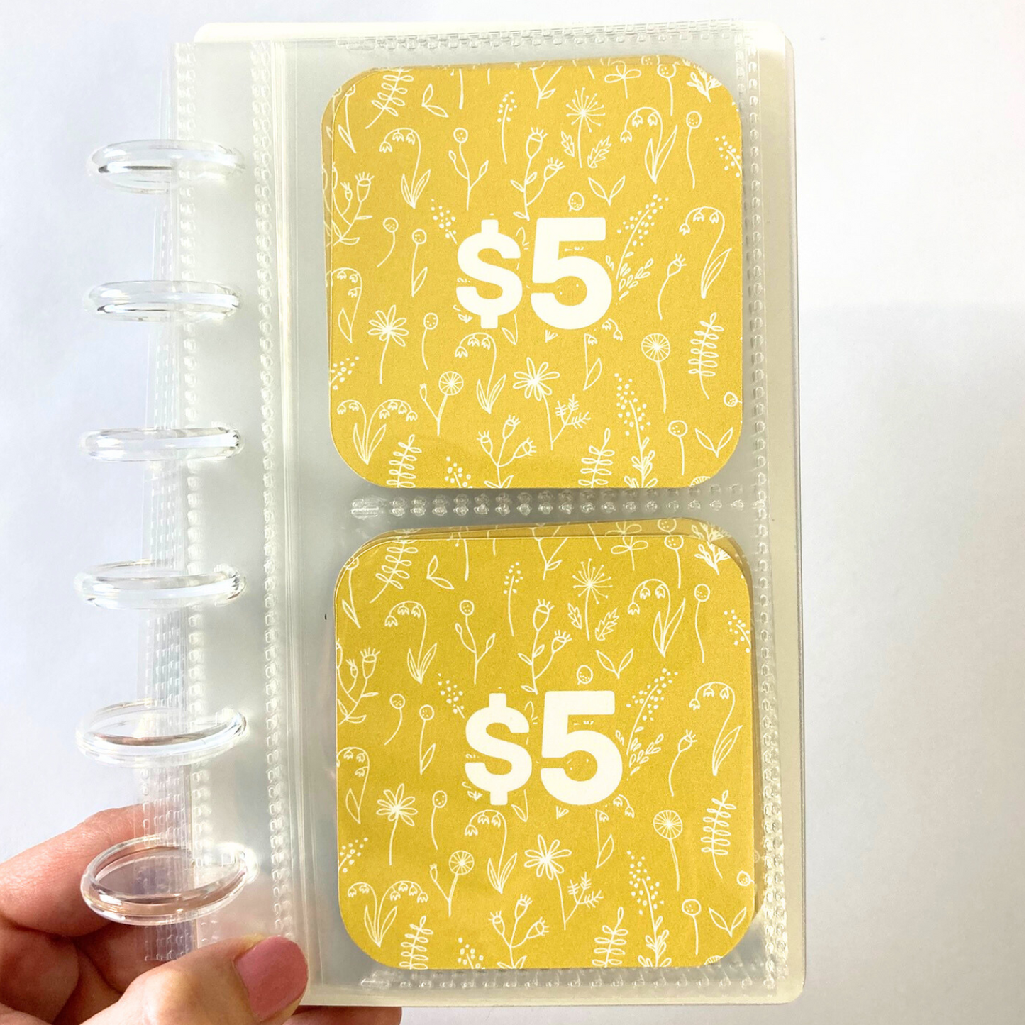 Mini Monday $250 Savings | Wildflower Design | 52 Week Savings Challenge Binder | A6 Disc Binder | Cash Budgeting | Money Binder