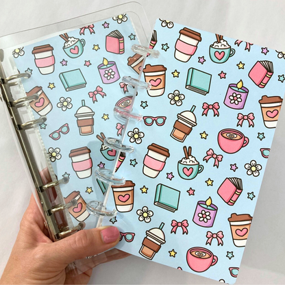 Coffee & Comfort Design | Monthly Challenge Binder | Cash Budgeting | Money Binder | A6 Size | Disc or Ring Bound Binders
