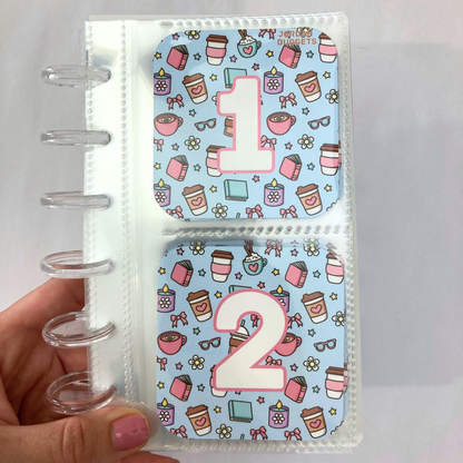 Coffee & Comfort Design | Monthly Challenge Binder | Cash Budgeting | Money Binder | A6 Size | Disc or Ring Bound Binders