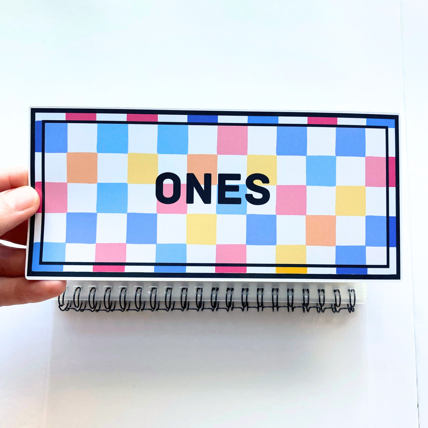 Summer Squares Denomination Savings Binder | Cash Envelope Organizer | Store Extra Cash by Bill Type