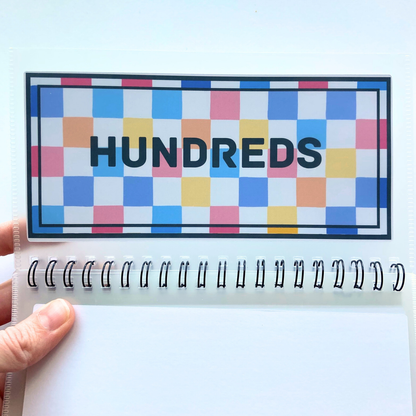 Summer Squares Denomination Savings Binder | Cash Envelope Organizer | Store Extra Cash by Bill Type