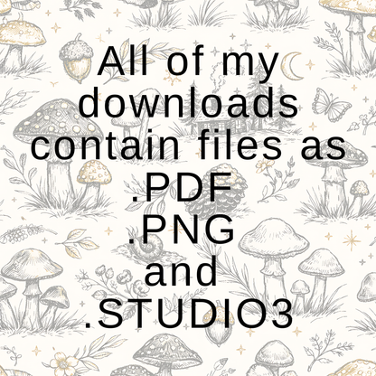 One Month Ahead Binder | Woodland Design | Month Ahead Bills Savings Binder | PDF PNG and STUDIO3 Files | Digital Download