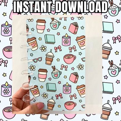 One Month Ahead Binder | Coffee & Comfort Design | Month Ahead Bills Savings Binder | PDF PNG and STUDIO3 Files | Digital Download