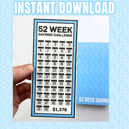 Be Happy 52 Week Savings Challenge Binder | Cash Budgeting | Money Binder | PDF PNG STUDIO3 Files | Digital Download