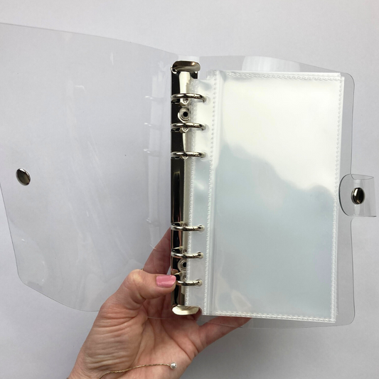 Clear Ring Binders with Regular or Divided Sleeves
